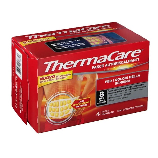 [981042649] FASCIA AUTORISCALDANTE A CALORE TERAPEUTICO THERMACARE SCHIENA 4 PEZZI