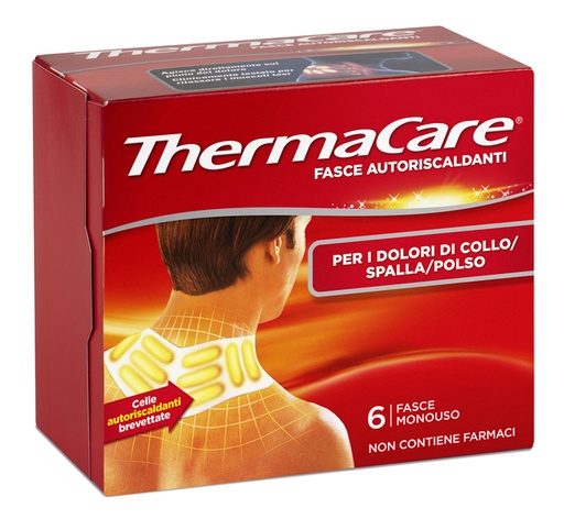 [981076096] FASCE AUTORISCALDANTI A CALORE TERAPEUTICO THERMACARE COLLO/SPALLA/POLSO 6 PEZZI