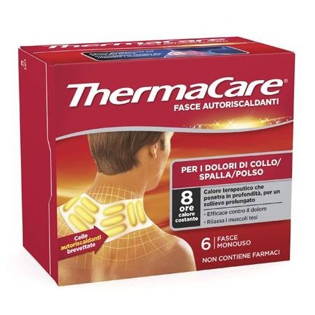 [981076096] FASCE AUTORISCALDANTI A CALORE TERAPEUTICO THERMACARE COLLO/SPALLA/POLSO 6 PEZZI