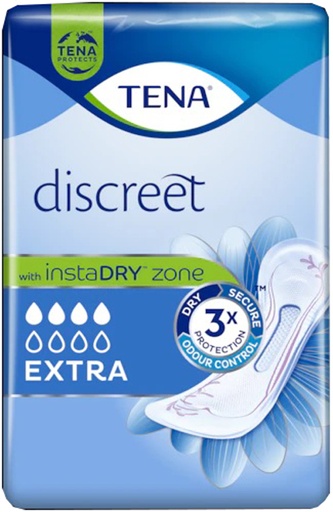 [982182545] ASSORBENTE INCONTINENZA LEGGERA TENA DISCREET EXTRA 10 PEZZI