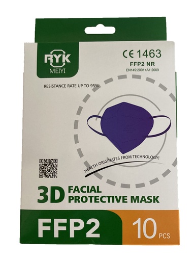 [982395473] MEIYI FACIAL PROTECTIVE MASK FFP2 10 PEZZI