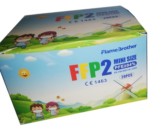 [982446407] FLAME BROTHER MASCHERINA FFP2 MINI SIZE MODEL FB01 20 PEZZI