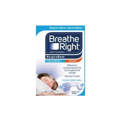 [982483570] CEROTTI NASALI BREATHE RIGHT CLASSICI GRANDI 10 PEZZI