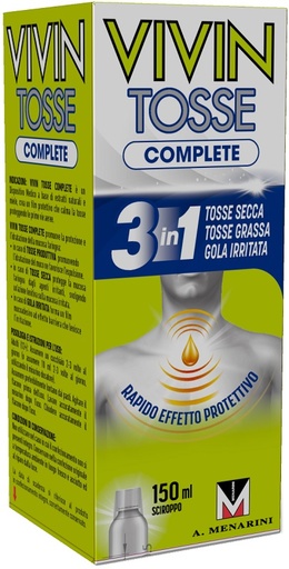 [983784113] VIVIN TOSSE COMPLETE SCIROPPO PER TOSSE 150 ML
