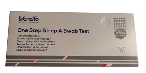 [986147041] TEST ONE STEP STREP A DETERMINAZIONE QUALITATIVA ANTIGENI STREPTOCOCCO A IN TAMPONE FARINGEO AUTODIAGNOSTICO