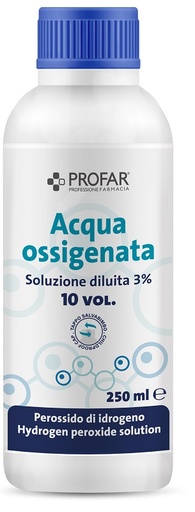 [987880541] PROFAR ACQUA OSSIGENATA SOLUZIONE DILUITA 3% 10 VOLUMI 250 ML
