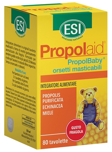 [902083512] ESI PROPOLAID PROPOLBABY ORSETTI 80 COMPRESSE MASTICABILI