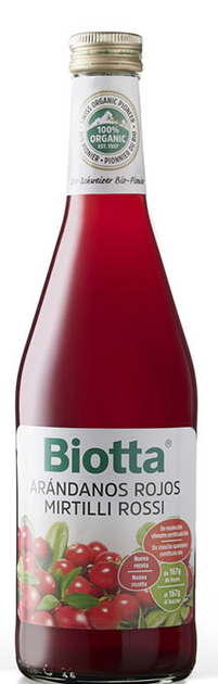 [904361211] BIOTTA SUCCO DI MIRTILLO ROSSO 500 ML