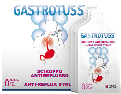 [904382140] SCIROPPO ANTIREFLUSSO GASTROTUSS 25 BUSTINE MONODOSE 20 ML