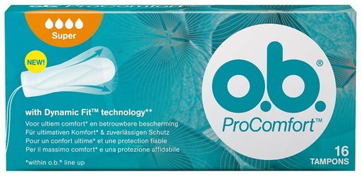 [905951024] OB SUPER PRO COMFORT TAMPONI 16 PEZZI
