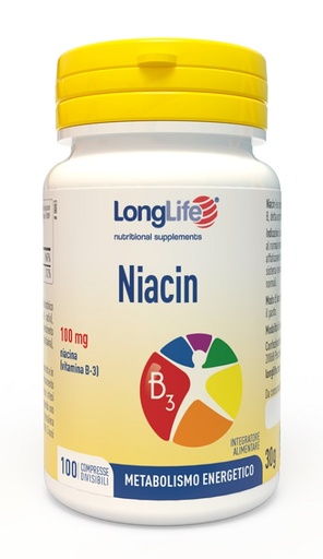 [908919246] LONGLIFE NIACIN 100 MG 100 COMPRESSE