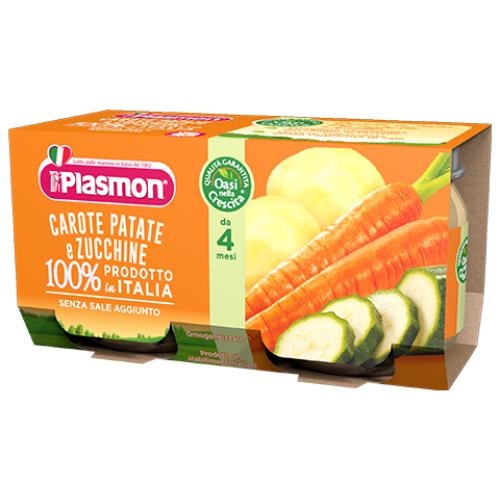[910889664] PLASMON OMOGENEIZZATO CAROTA/PATATA/ZUCC 80 G X 2 PEZZI