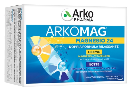 [911040071] ARKOMAG MAGNESIO 24 GIORNO&NOTTE 60 CAPSULE