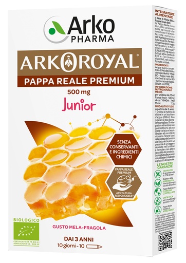 [920913365] ARKOROYAL PAPPA REALE BIOLOGICA 500 MG 10 UNICA DOSE