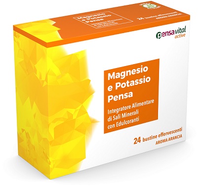 [924924576] MAGNESIO E POTASSIO ARANCIA PENSA 24 BUSTINE EFFERVESCENTI