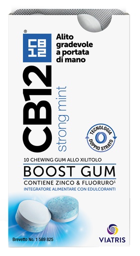 [925930202] CB12 BOOST 10 CHEWING-GUM ZINCO E FLUORURO NEW FORMULATION