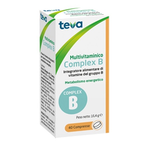 [927272993] MULTIVITAMINICO COMPLEX B TEVA 40 COMPRESSE 16,4 G