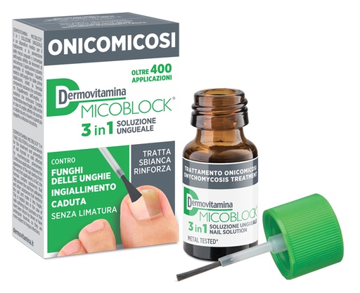 [930669799] DERMOVITAMINA MICOBLOCK 3 IN 1 ONICOMICOSI SOLUZIONE UNGUEALE 7 ML