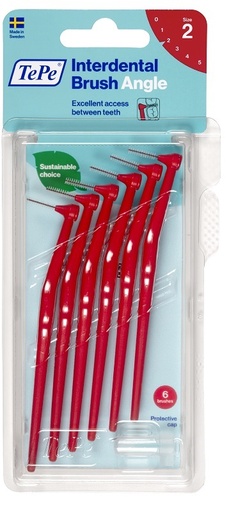 [931080485] TEPE ANGLE SCOVOLINO ROSSO 0,5MM 6 PEZZI
