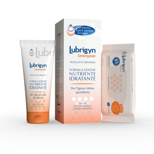[931162313] LUBRIGYN COFANETTO DETERGENTE 200 ML + 15 SALVIETTINE