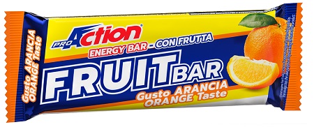 [931508788] PROACTION FRUIT BAR BARRETTA ENERGETICA ALL'ARANCIA 40 G