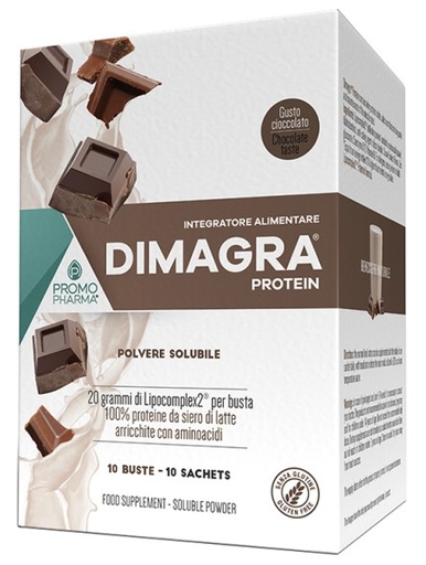 [934784442] DIMAGRA PROTEIN CIOCCOLATO 10 BUSTE