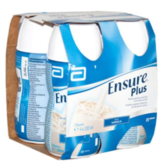 [935609610] ENSURE PLUS VANIGLIA 4 BOTTIGLIE DA 200 ML