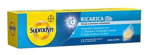 [935662561] SUPRADYN RICARICA 50+ 15 COMPRESSE EFFERVESCENTI
