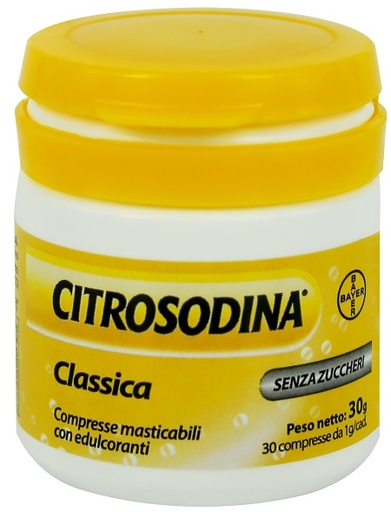 [939466900] CITROSODINA CLASSICA 30 COMPRESSE MASTICABILI