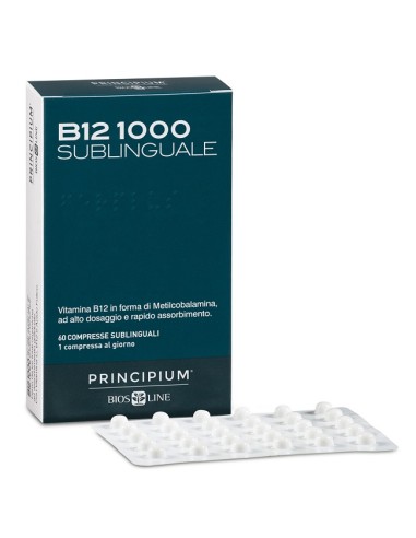 [943372843] PRINCIPIUM B12 1000 60 COMPRESSE SUBLINGUALI