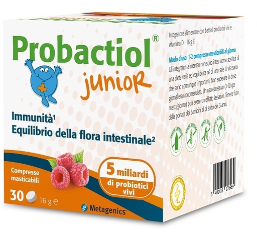 [975354933] PROBACTIOL JUNIOR 30 COMPRESSE MASTICABILI NEW
