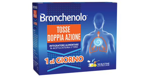 [979373976] BRONCHENOLO TOSSE DOPPIA AZIONE 10 BUSTINE