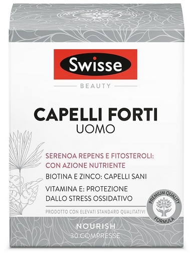 [980506380] SWISSE CAPELLI FORTI UOMO 30 COMPRESSE