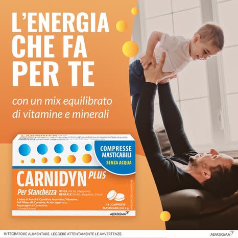 [980763751] CARNIDYN PLUS 18 COMPRESSE MASTICABILI