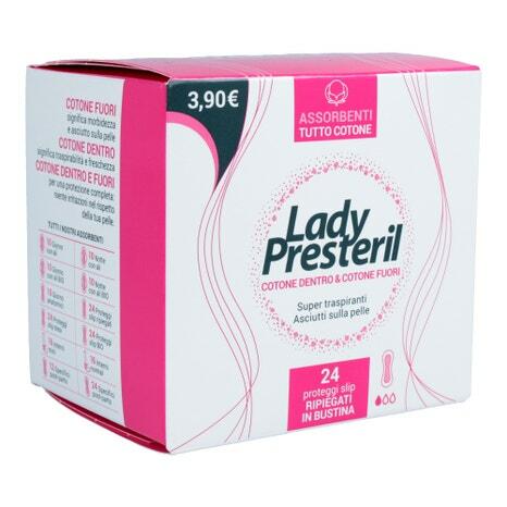 [983674452] LADY PRESTERIL PROTEGGI SLIP RIPIEGATI BIODEGRADABILI 24 PEZZI