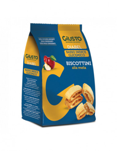 [985519875] GIUSTO DIABEL BISCOTTINI MELA 250 G